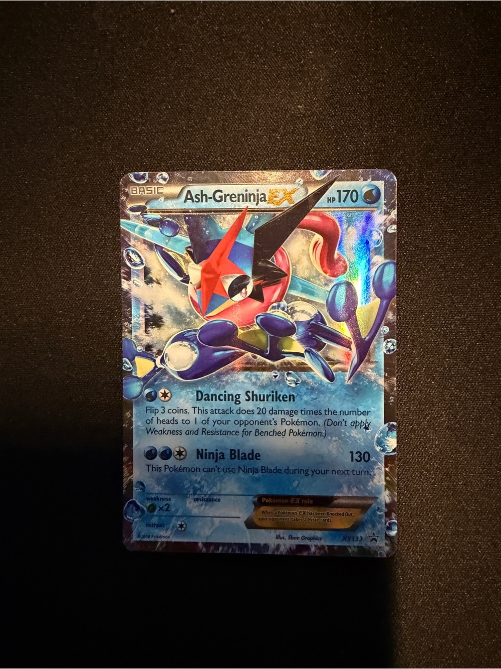 Pokemon Ash-Greninja EX XY133 Holo Promo Card